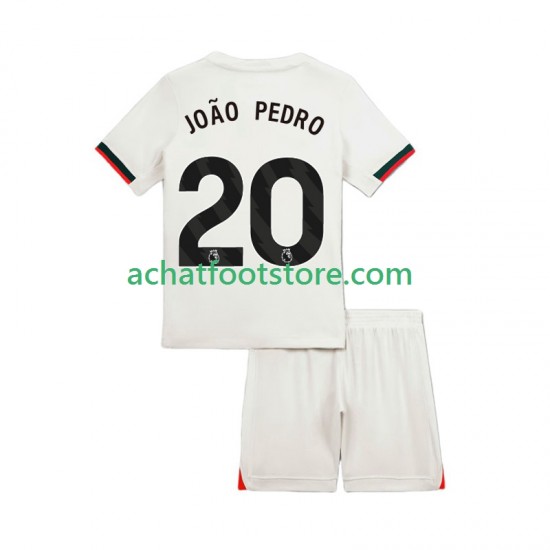 Maillot Chelsea Joao Pedro 20 Extérieur Tenue pour Enfant 2025-2026 Manche Courte