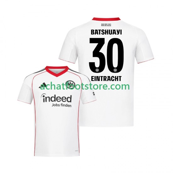 Maillot Eintracht Frankfurt Michy Batshuayi 30 Extérieur Tenue pour Homme 2025-2026 Manche Courte