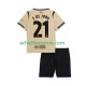 Maillot FC Barcelone Frenkie de Jong 21 UCL Extérieur Tenue pour Enfant 2025-2026 Manche Courte