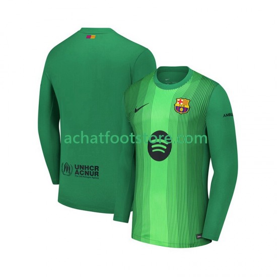 Maillot FC Barcelone Gardien Domicile Tenue pour Homme 2025-2026 Manche Longue