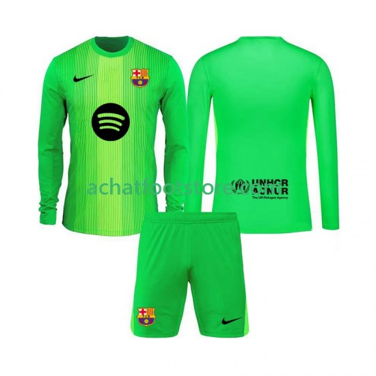 Maillot FC Barcelone Gardien Domicile Tenue pour Enfant 2025-2026 Manche Longue
