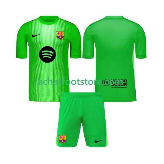 Maillot FC Barcelone Gardien Domicile Tenue pour Enfant 2025-2026 Manche Courte