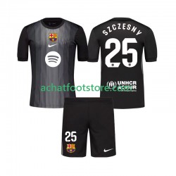 Maillot FC Barcelone Szczesny 25 Gardien 3ème Tenue pour Enfant 2025-2026 Manche Courte