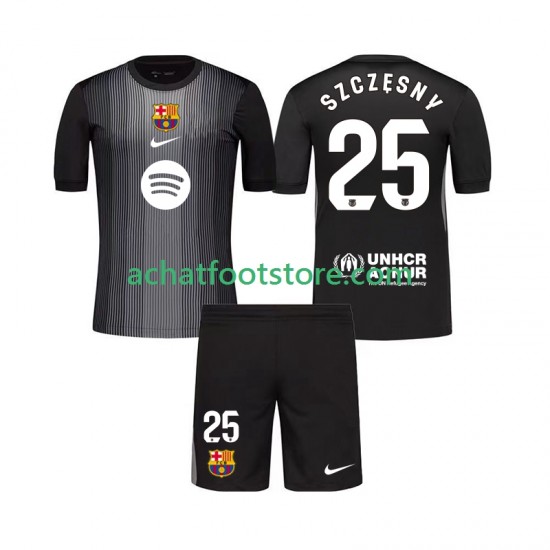Maillot FC Barcelone Szczesny 25 Gardien 3ème Tenue pour Enfant 2025-2026 Manche Courte