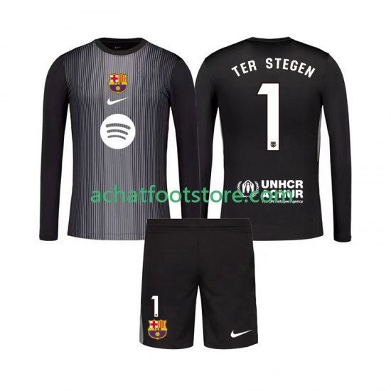 Maillot FC Barcelone Ter Stegen 1 Gardien 3ème Tenue pour Enfant 2025-2026 Manche Longue