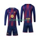 Maillot FC Barcelone Domicile Tenue pour Enfant 2025-2026 Manche Longue