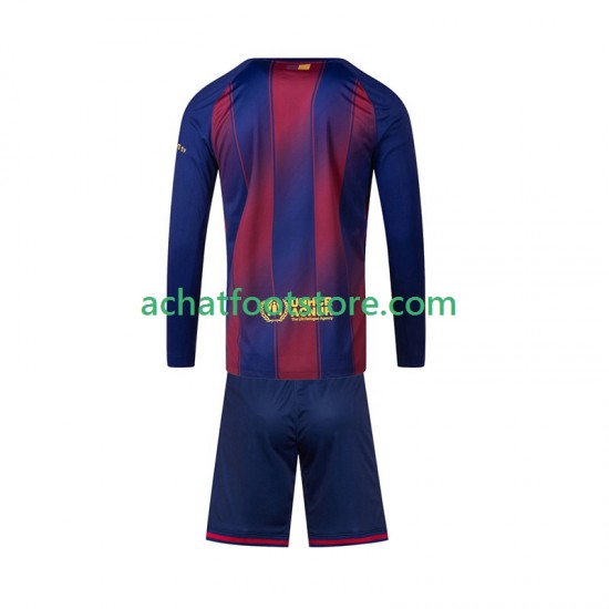 Maillot FC Barcelone Domicile Tenue pour Enfant 2025-2026 Manche Longue