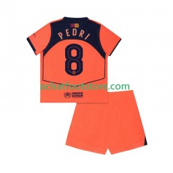Maillot FC Barcelone Pedri 8 UCL 3ème Tenue pour Enfant 2025-2026 Manche Courte