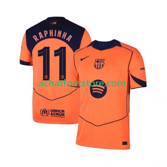 Maillot FC Barcelone Raphinha 11 Champions League 3ème Tenue pour Homme 2025-2026 Manche Courte