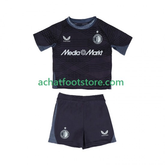 Maillot Feyenoord Rotterdam Extérieur Tenue pour Enfant 2025-2026 Manche Courte