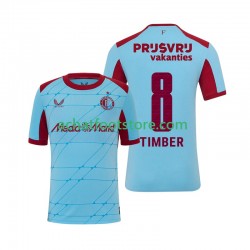Maillot Feyenoord Rotterdam Quinten Timber 8 3ème Tenue pour Homme 2025-2026 Manche Courte