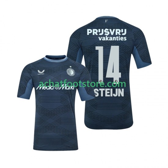 Maillot Feyenoord Rotterdam Sem Steijn 14 Extérieur Tenue pour Homme 2025-2026 Manche Courte