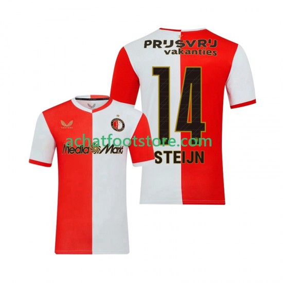 Maillot Feyenoord Rotterdam Sem Steijn 14 Domicile Tenue pour Homme 2025-2026 Manche Courte