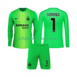 Maillot Inter Milan Yann Sommer 1 Gardien 3ème Tenue pour Enfant 2025-2026 Manche Longue
