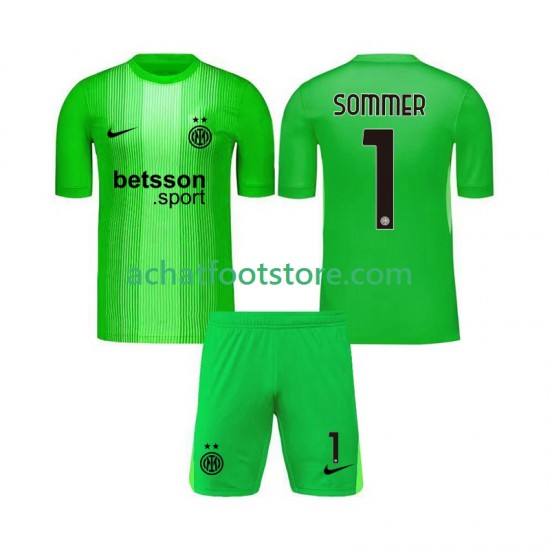 Maillot Inter Milan Yann Sommer 1 Gardien 3ème Tenue pour Enfant 2025-2026 Manche Courte