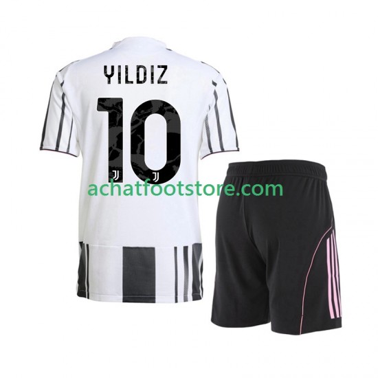 Maillot Juventus Kenan Yildiz 10 Domicile Tenue pour Enfant 2025-2026 Manche Courte