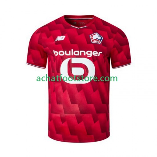 Maillot OSC Lille Domicile Tenue pour Homme 2025-2026 Manche Courte