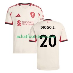 Maillot Liverpool Diogo Jota 20 Extérieur Tenue pour Homme 2025-2026 Manche Courte