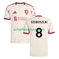Maillot Liverpool Dominik Szoboszlai 8 Extérieur Tenue pour Homme 2025-2026 Manche Courte