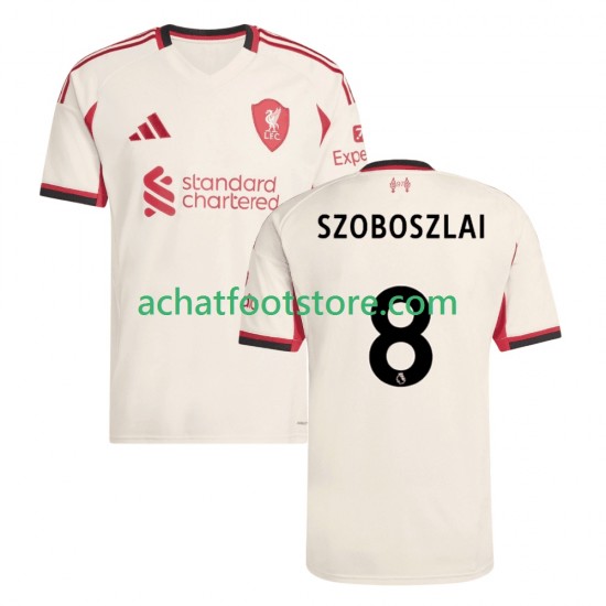 Maillot Liverpool Dominik Szoboszlai 8 Extérieur Tenue pour Homme 2025-2026 Manche Courte