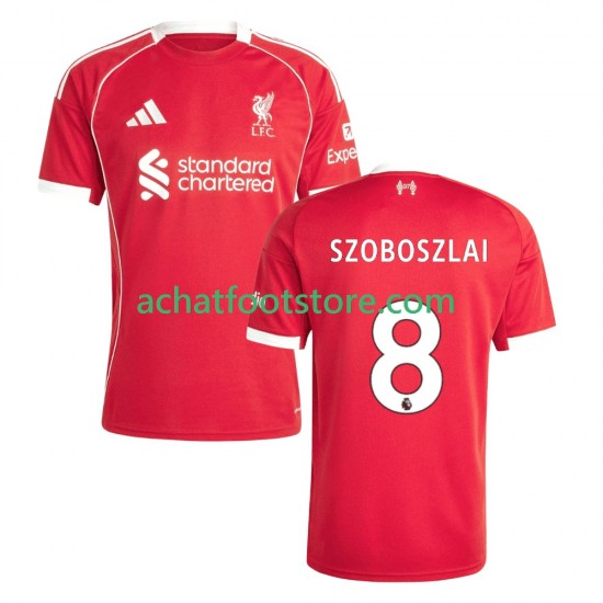 Maillot Liverpool Dominik Szoboszlai 8 Domicile Tenue pour Homme 2025-2026 Manche Courte