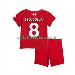 Maillot Liverpool Dominik Szoboszlai 8 Domicile Tenue pour Enfant 2025-2026 Manche Courte
