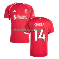Maillot Liverpool Federico Chiesa 14 Domicile Tenue pour Homme 2025-2026 Manche Courte