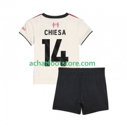 Maillot Liverpool Federico Chiesa 14 Extérieur Tenue pour Enfant 2025-2026 Manche Courte