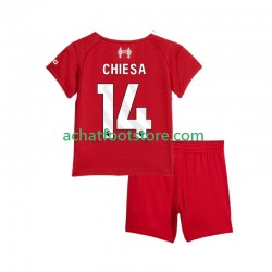 Maillot Liverpool Federico Chiesa 14 Domicile Tenue pour Enfant 2025-2026 Manche Courte