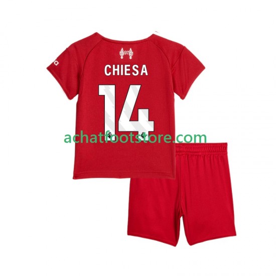 Maillot Liverpool Federico Chiesa 14 Domicile Tenue pour Enfant 2025-2026 Manche Courte