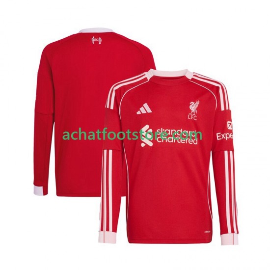 Maillot Liverpool Domicile Tenue pour Homme 2025-2026 Manche Longue
