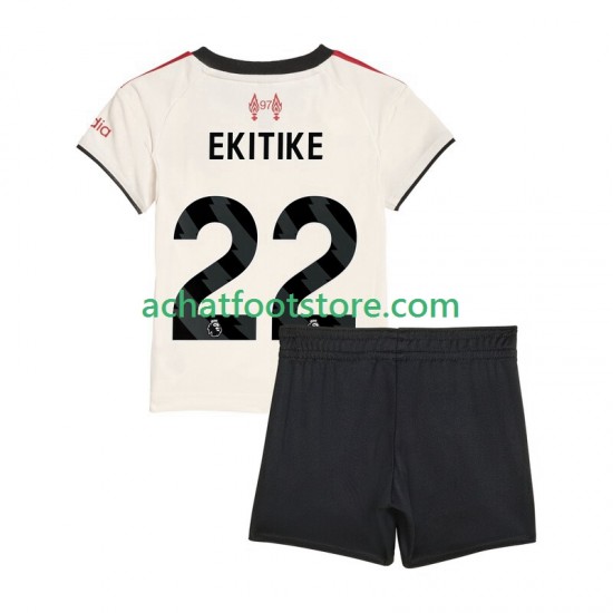 Maillot Liverpool Hugo Ekitike 22 Extérieur Tenue pour Enfant 2025-2026 Manche Courte