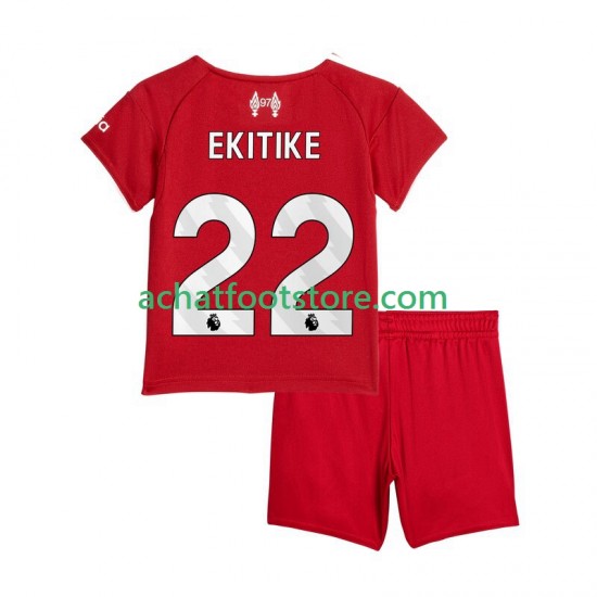 Maillot Liverpool Hugo Ekitike 22 Domicile Tenue pour Enfant 2025-2026 Manche Courte