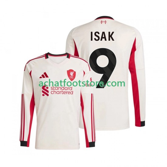 Maillot Liverpool ISAK 9 Extérieur Tenue pour Homme 2025-2026 Manche Longue