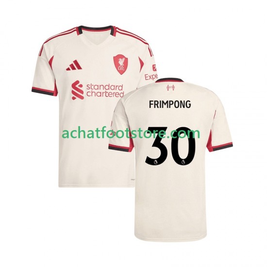 Maillot Liverpool Jeremie Frimpong 30 Extérieur Tenue pour Homme 2025-2026 Manche Courte