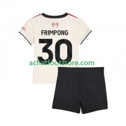 Maillot Liverpool Jeremie Frimpong 30 Extérieur Tenue pour Enfant 2025-2026 Manche Courte