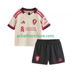 Maillot Liverpool Extérieur Tenue pour Enfant 2025-2026 Manche Courte