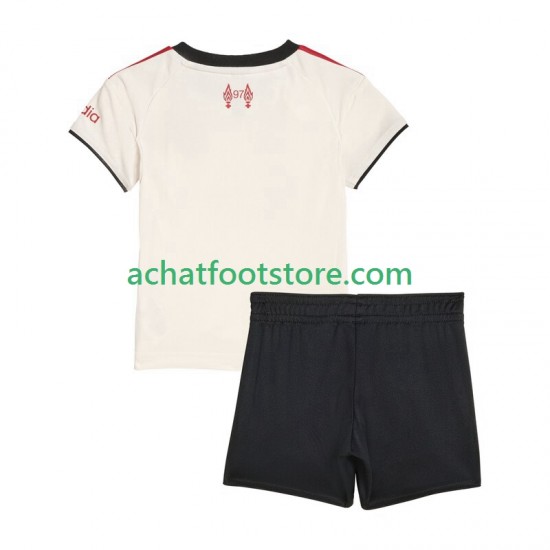 Maillot Liverpool Extérieur Tenue pour Enfant 2025-2026 Manche Courte