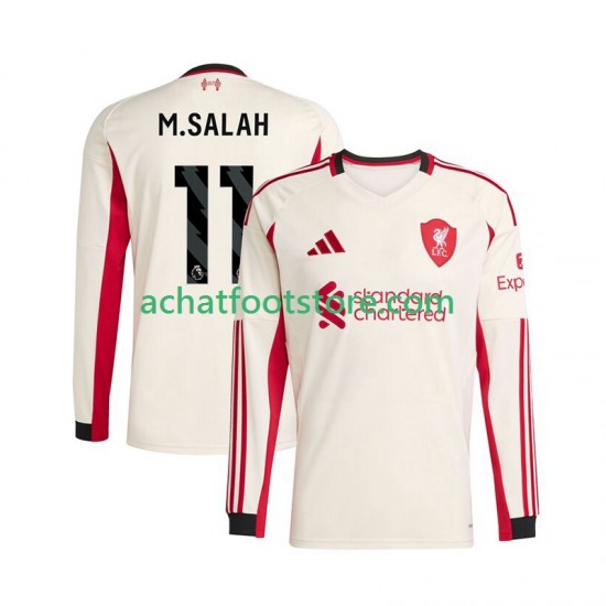 Maillot Liverpool Mohamed Salah 11 Extérieur Tenue pour Homme 2025-2026 Manche Longue