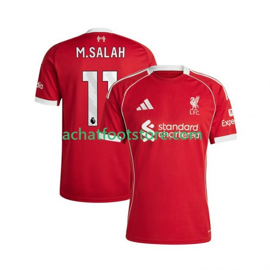 Maillot Liverpool Mohamed Salah 11 Domicile Tenue pour Homme 2025-2026 Manche Courte