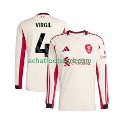 Maillot Liverpool Virgil van Dijk 4 Extérieur Tenue pour Homme 2025-2026 Manche Longue