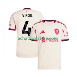 Maillot Liverpool Virgil van Dijk 4 Extérieur Tenue pour Homme 2025-2026 Manche Courte