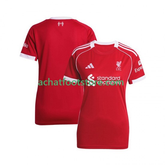 Maillot Liverpool Domicile Tenue pour Femme 2025-2026 Manche Courte