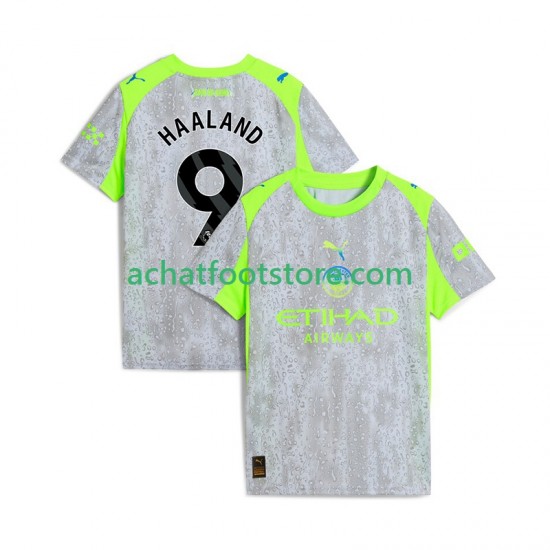 Maillot Manchester City Erling Haaland 9 3ème Tenue pour Homme 2025-2026 Manche Courte