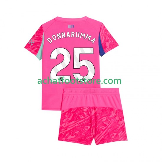 Maillot Manchester City Gianluigi Donnarumma 25 Gardien Extérieur Tenue pour Enfant 2025-2026 Manche Courte
