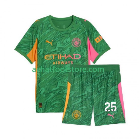 Maillot Manchester City Gianluigi Donnarumma 25 Gardien Domicile Tenue pour Enfant 2025-2026 Manche Courte