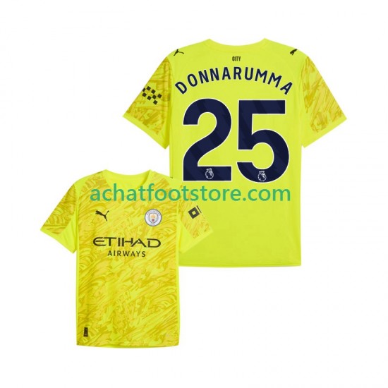 Maillot Manchester City Gianluigi Donnarumma 25 Gardien 3ème Tenue pour Homme 2025-2026 Manche Courte
