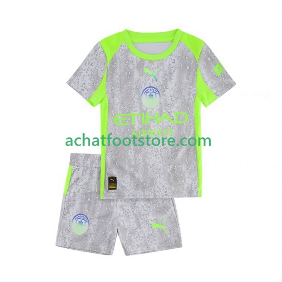 Maillot Manchester City 3ème Tenue pour Enfant 2025-2026 Manche Courte
