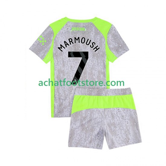 Maillot Manchester City Omar Marmoush 7 3ème Tenue pour Enfant 2025-2026 Manche Courte