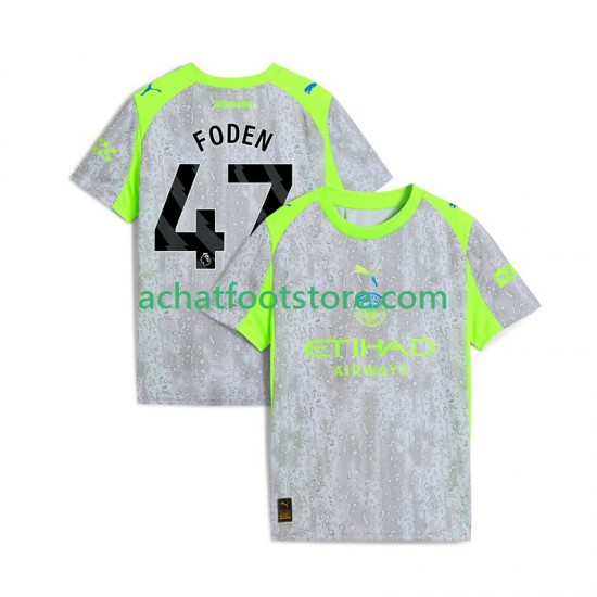Maillot Manchester City Phil Foden 47 3ème Tenue pour Homme 2025-2026 Manche Courte